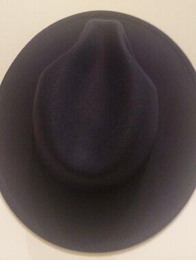 Fedora UNISEX Navy hat 23' Inside Round 65% cotton, 35% polyester, New